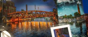Photographs of Fairport's draw bridge taken and fine-tuned during post production by Nikki Bittner. The bridge constantly changes colors, making it Bittner's favorite muse, she said.