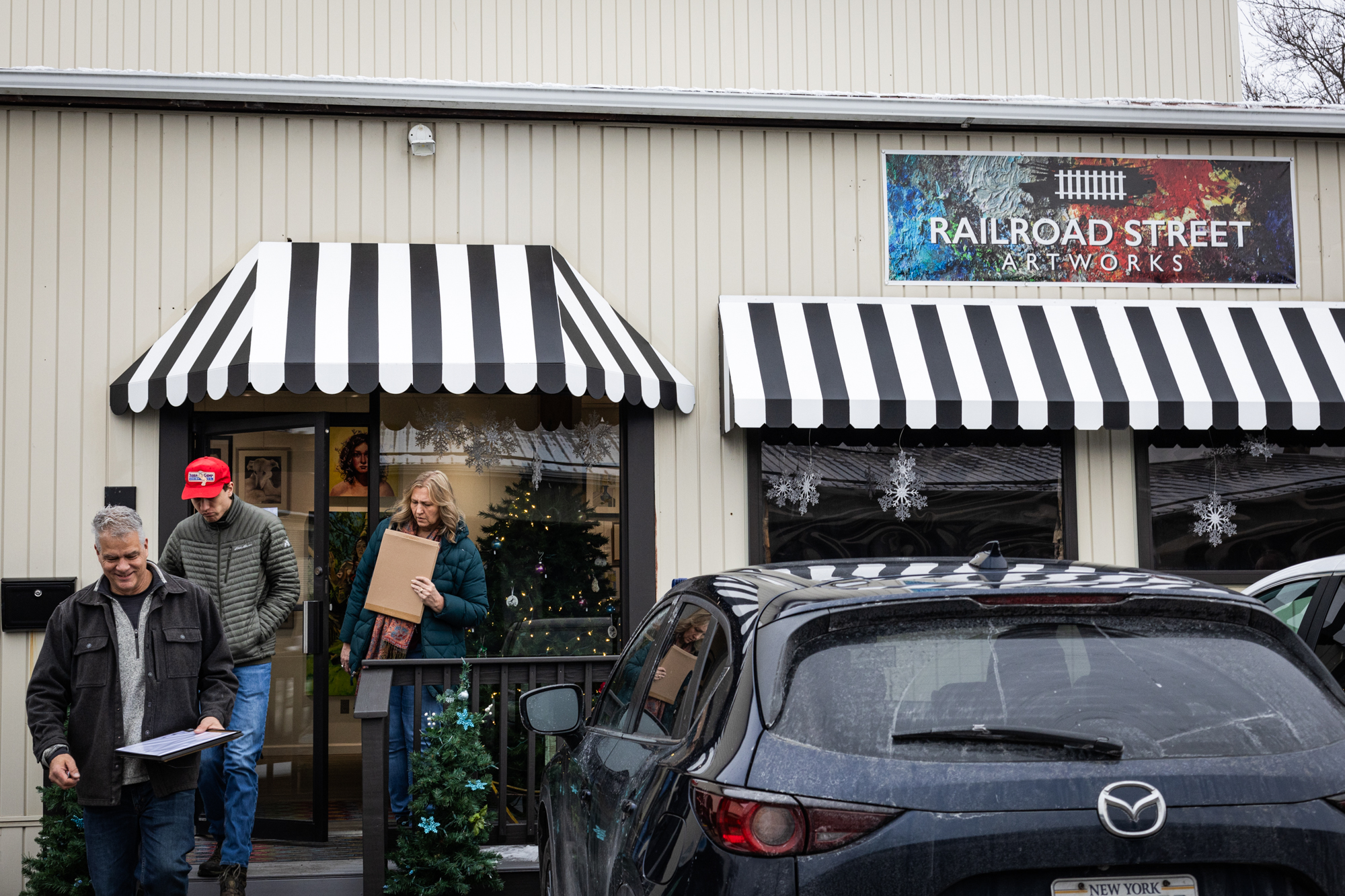 Railroad Street Artworks Gallery in Fairpoint, NY.