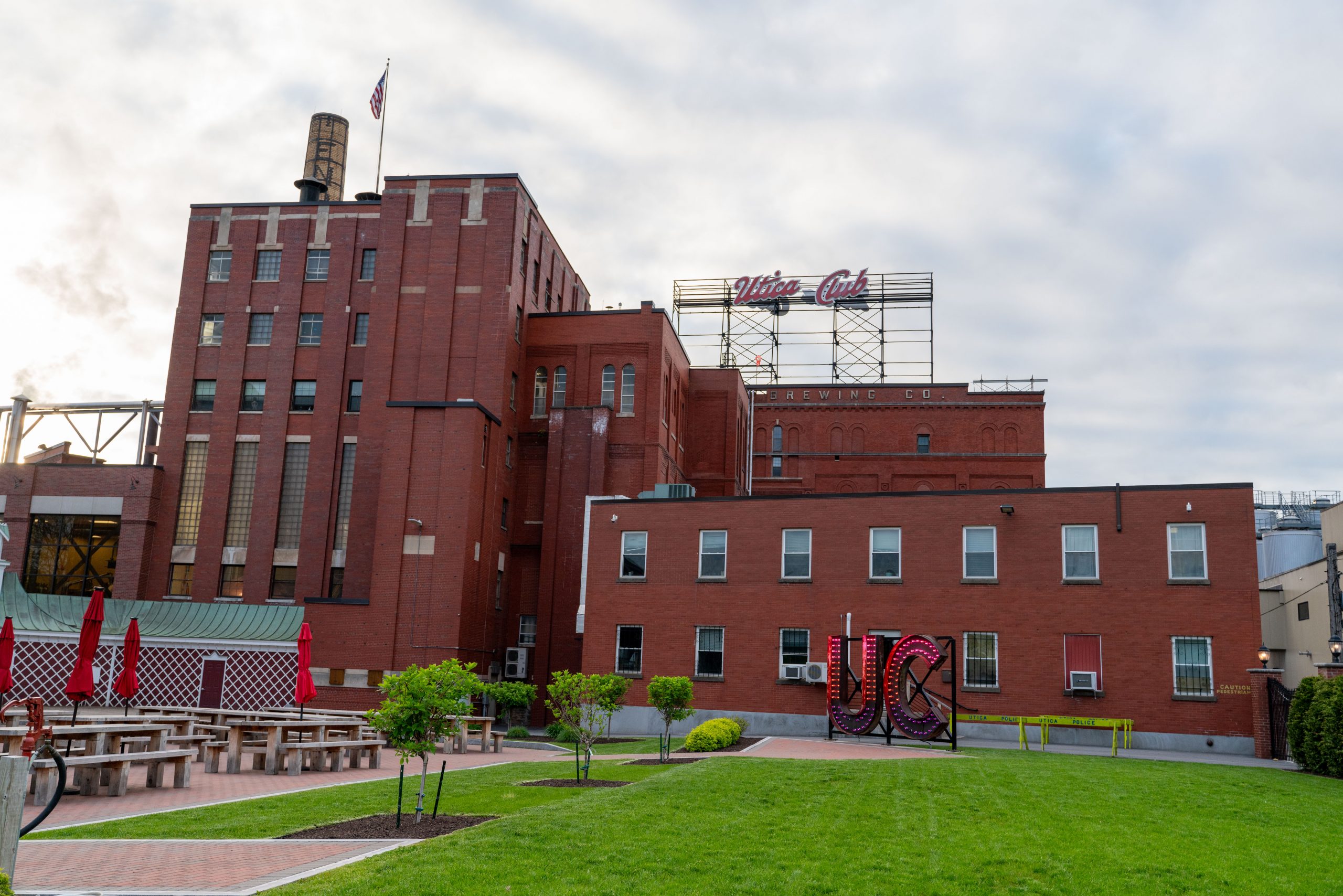 F.X. Matt brewing complex in Utica, New York. For America's fourth-oldest family brewery, which first brewed beer in 1888, Utica Club is its best-known label